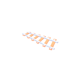 Railroad Damaged Straight Skew Right